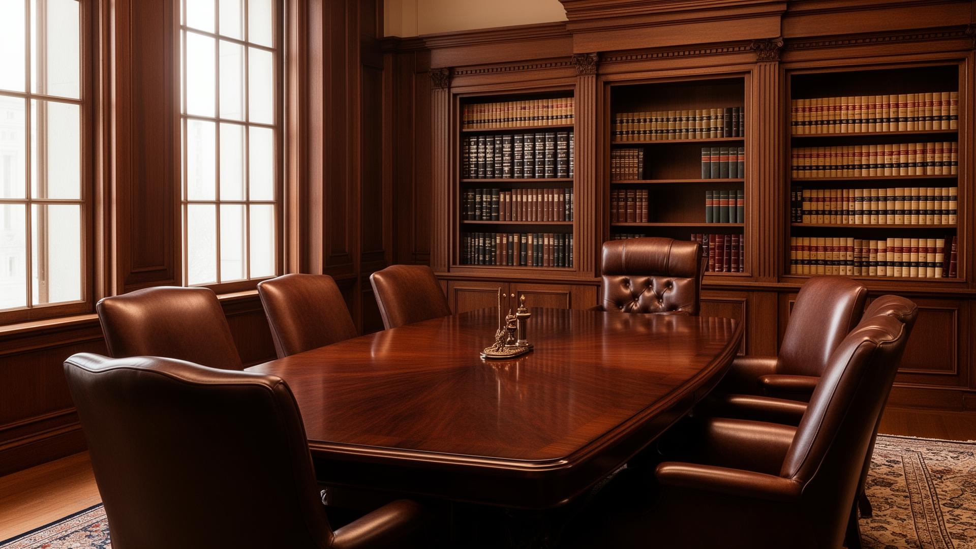 Law office conference room interior